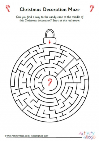 Christmas Decoration Maze 1