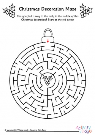 Christmas Decoration Maze 4