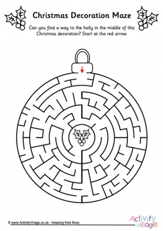 Christmas Decoration Maze 4