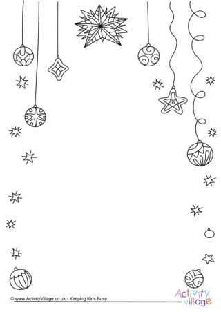 Christmas Decorations Frame