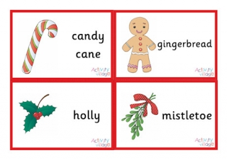 Christmas flashcards - small