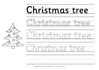 Christmas Handwriting Worksheets