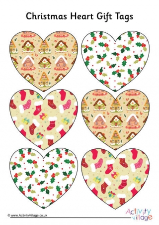 Christmas Heart Gift Tags 4