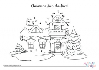 Christmas House Dot To Dot 1