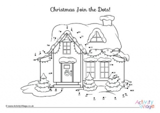Christmas House Dot To Dot 2