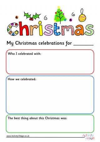 Christmas Journal Page
