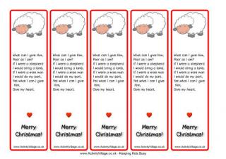 Christmas Lamb Bookmarks