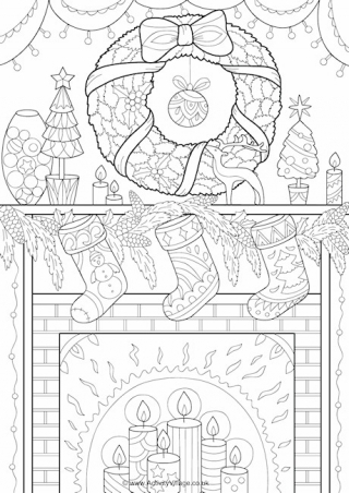 Christmas Colouring Pages for Older Kids and Adults