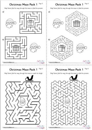 Christmas Maze Pack 1