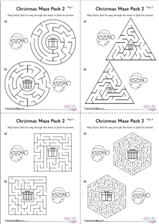 Christmas Maze Pack 2
