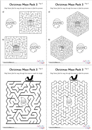 Christmas Maze Pack 3
