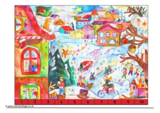 Christmas Number Jigsaws