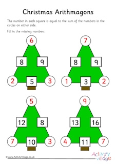 More Christmas Number Puzzles