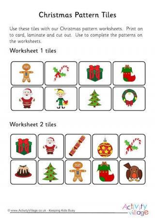 Christmas Pattern Tiles