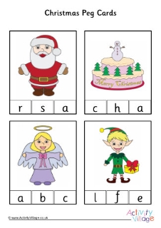 Christmas Peg Cards