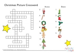 Christmas Picture Crossword