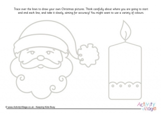 Christmas Pictures Pencil Control 2