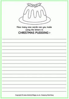 Christmas Pudding Puzzles
