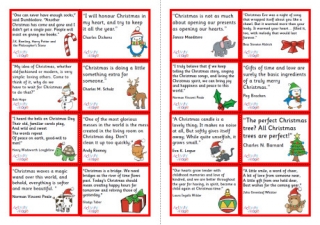 Christmas Quotes Lunch Box Notes