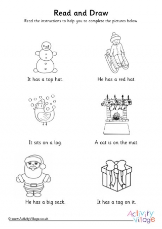 Christmas Read And Draw Phase 2