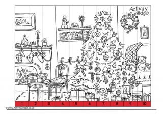 Christmas Room Counting Jigsaw