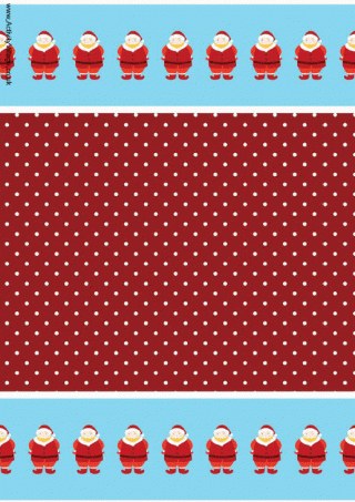 Christmas Scrapbook Paper - Father Christmas