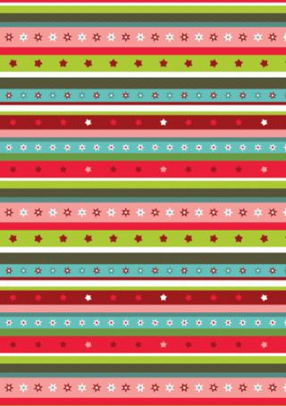 Christmas Scrapbook Paper - Stars and Stripes