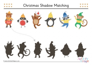  Christmas Shadow Matching  6