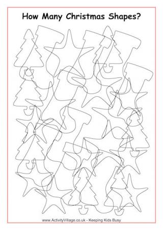 Christmas Shape Jumble