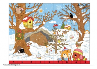 Christmas Spelling Jigsaw 1