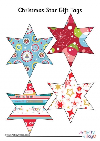 Christmas Star Gift Tags 1