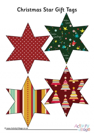 Christmas Star Gift Tags 2