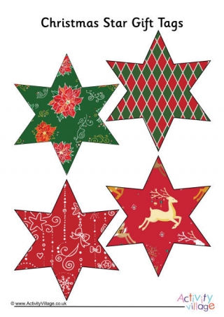 Christmas Star Gift Tags 3