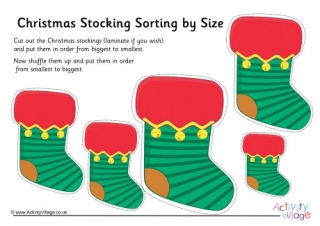 Christmas Stocking Size Sorting