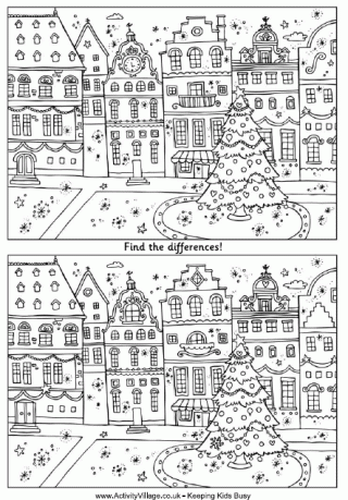 Find The Differences - Christmas Street