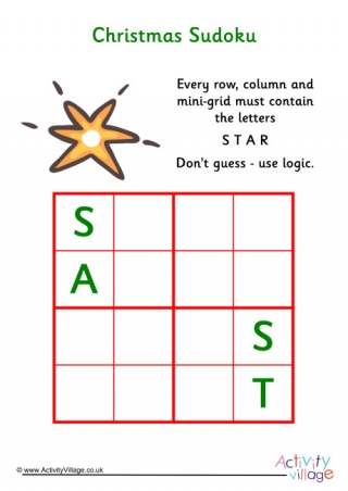 Christmas Sudoku Easy