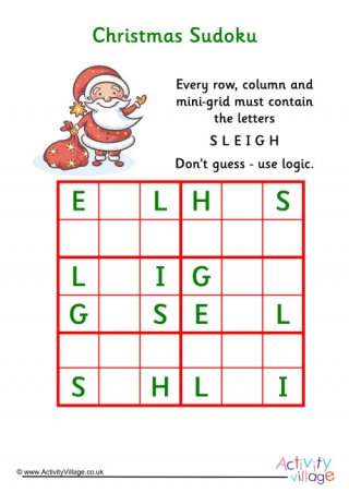 Christmas Sudoku Medium