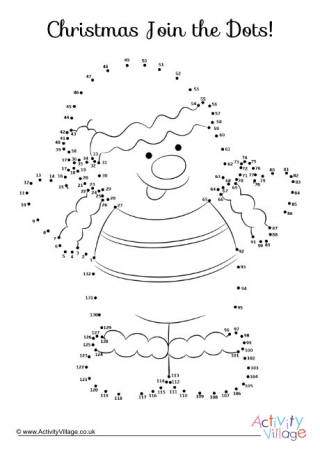 Christmas Teddy Dot To Dot 