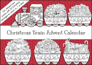 Christmas Train Colouring Advent Calendar