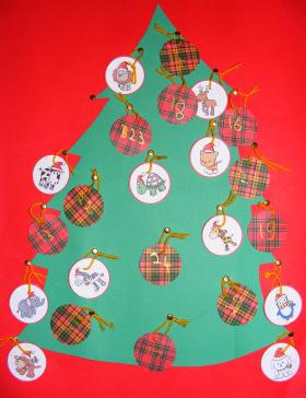 Christmas Tree Bauble Advent Calendar