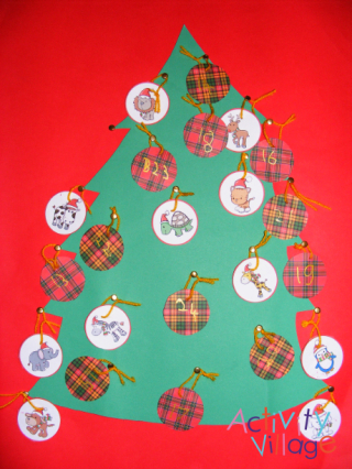Christmas Tree Bauble Advent Calendar