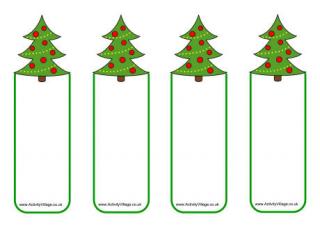 Christmas Tree Bookmarks