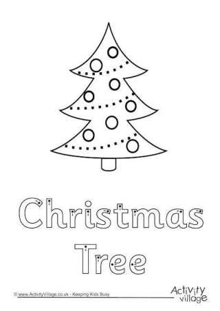 Christmas Tree Finger Tracing