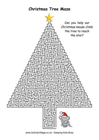 Christmas Tree Maze 1