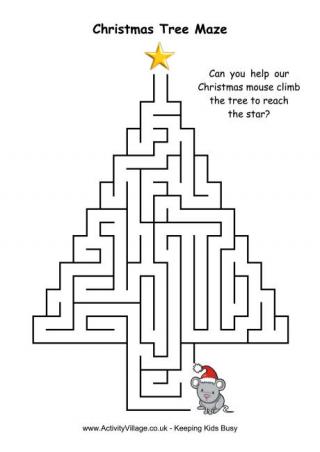 Christmas Tree Maze 4