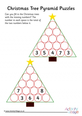 Christmas Tree Pyramid Puzzles 2