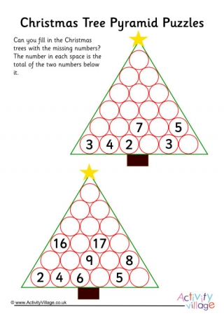 Christmas Tree Pyramid Puzzles 3
