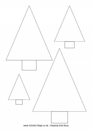 Simple Christmas Tree Template