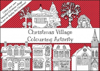 Christmas Village Colouring Activity