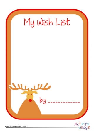 Christmas Wish List 1